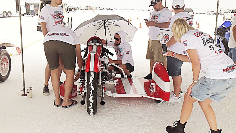 Speed Week Technical Inspection Check in Area