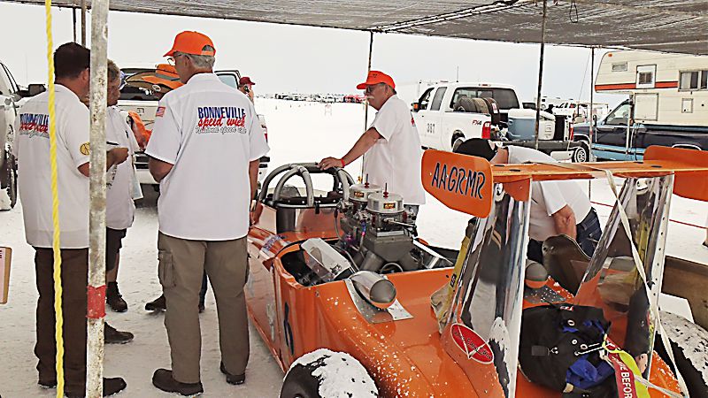 Speed Week Technical Inspection Check in Area