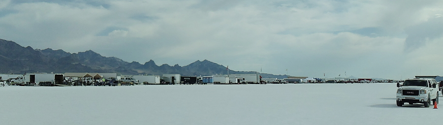 Pit Area Bonneville Salt Flats Speed Week