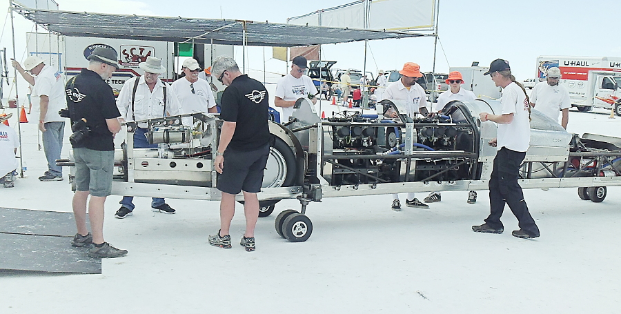 Speed Week Tech Inspection with Streamliner